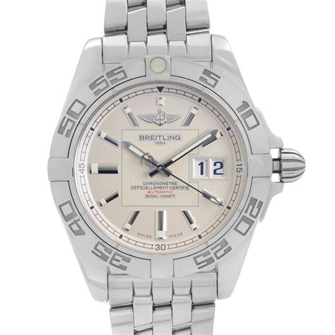 breitling galactic 41 a49350l2 g699 366a|Breitling Galactic 41 Silver Dial Men's Watch A49350L2/G699.